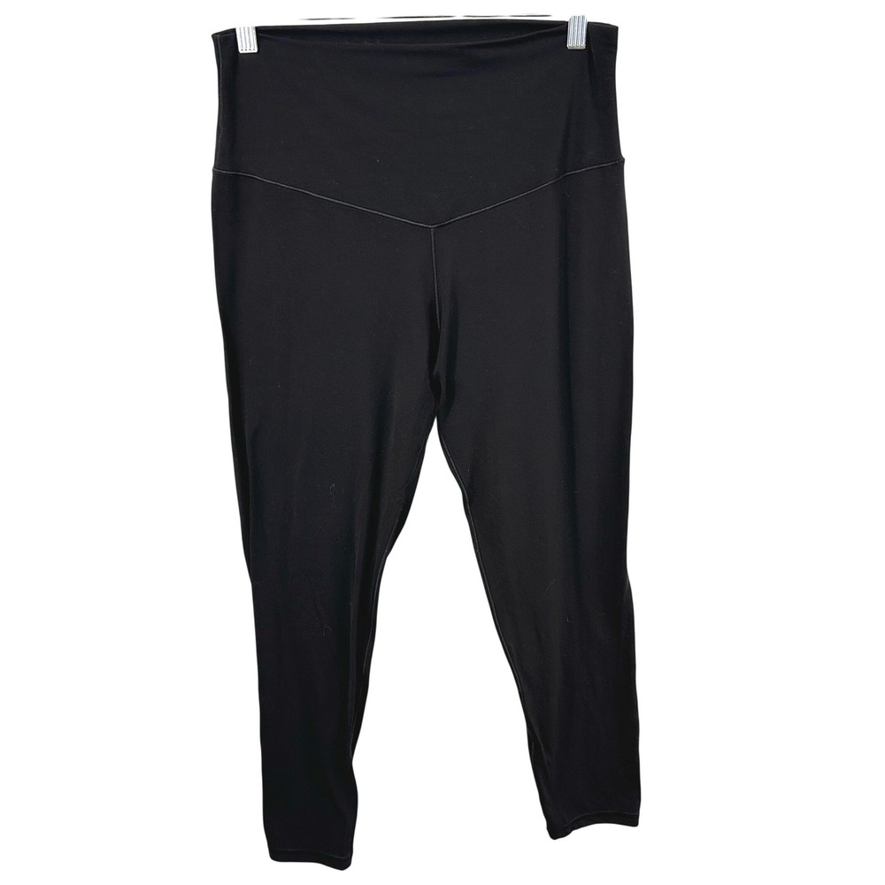 OFFLINE by Aerie XL Leggings Real Me Xtra Black High Rise 7/8 Solid Cropped 992